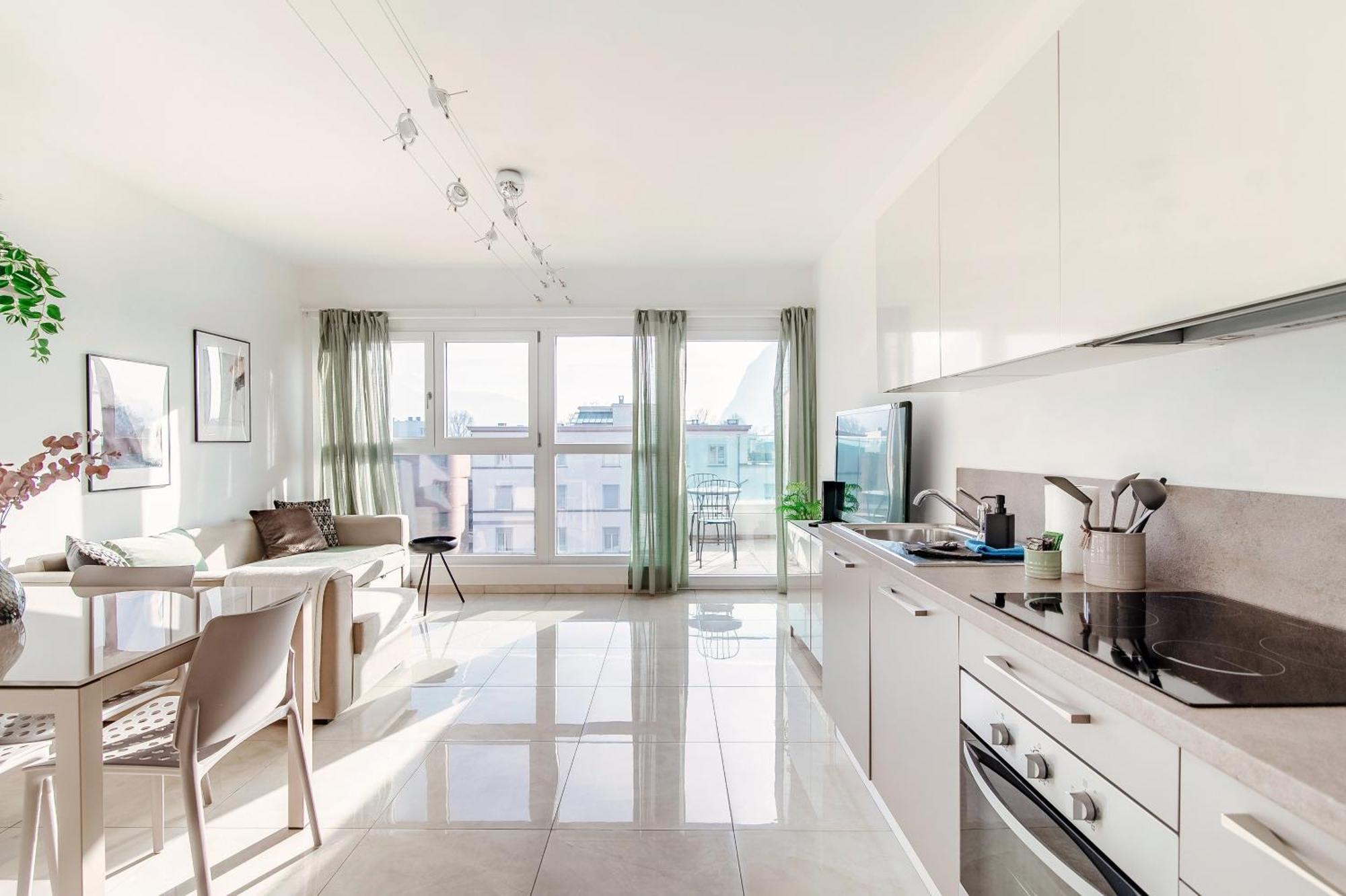 Апартаменты Il Parco 13 By Quokka 360 - Strategic Flat In Lugano Centre Экстерьер фото