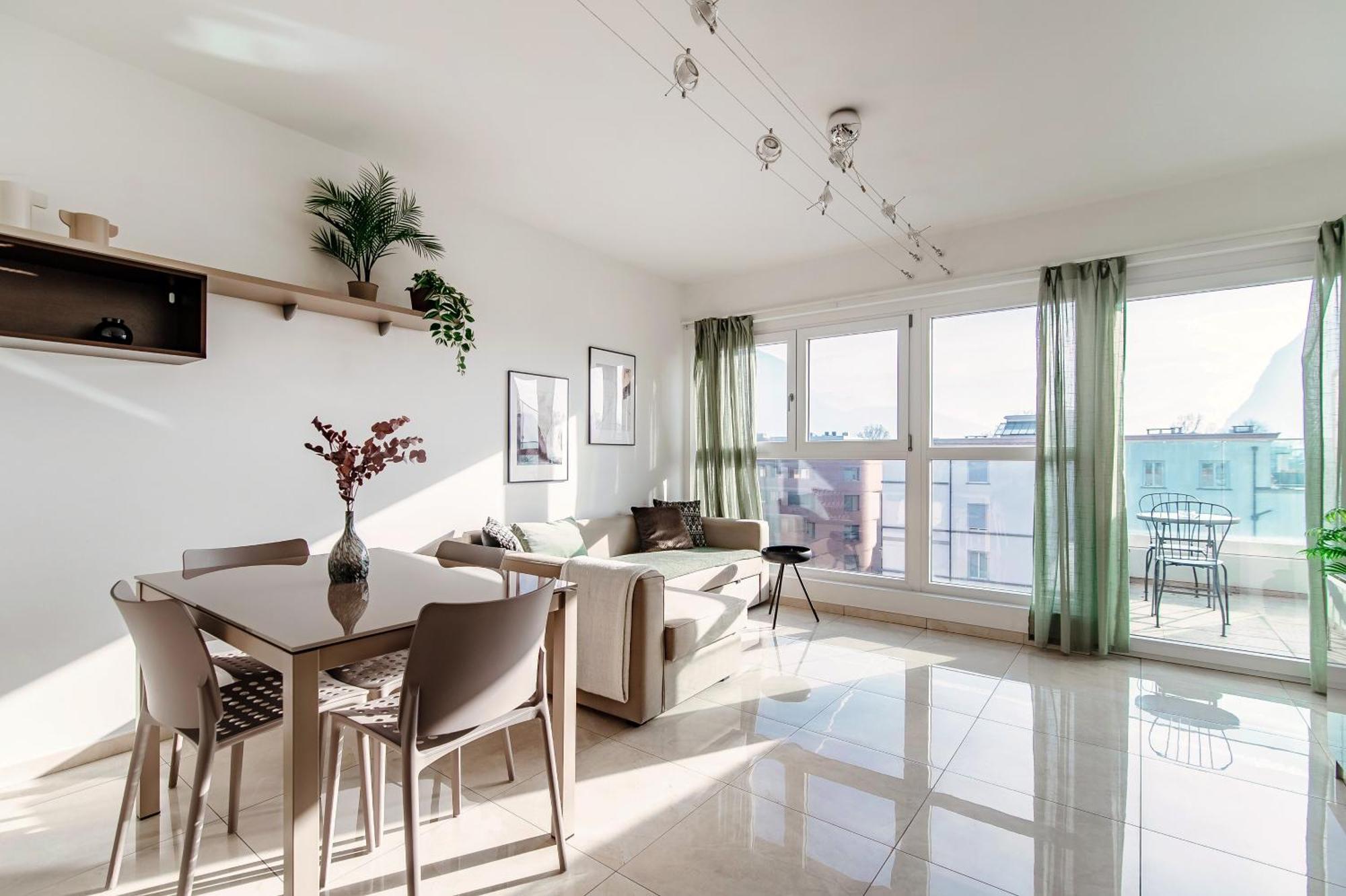 Апартаменты Il Parco 13 By Quokka 360 - Strategic Flat In Lugano Centre Экстерьер фото